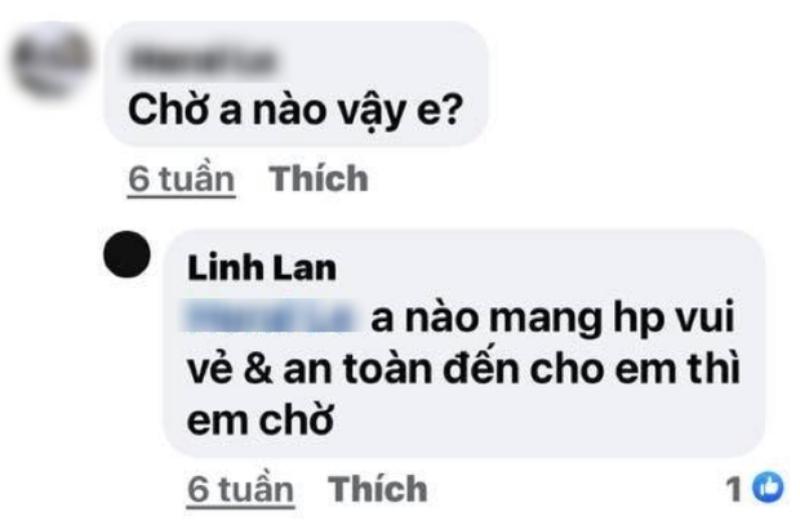 Thế nhưng vào thời điểm lúc vẫn đang kết hôn, cô đã có động thái trả lời một bình luận từ mạng xã hội, cho hay mình đang tìm người mang hạnh phúc đến. 